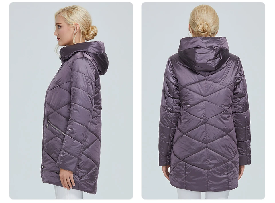 2022 Astrid winter jacket women Contrast color Waterproof fabric with cap design thick cotton clothing warm women parka AM-2090