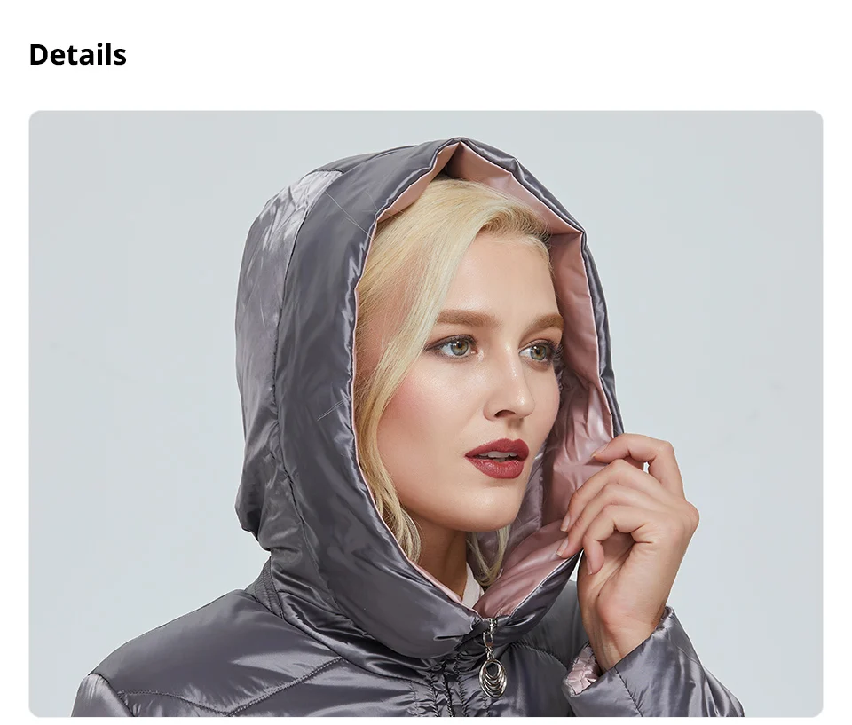 2022 Astrid winter jacket women Contrast color Waterproof fabric with cap design thick cotton clothing warm women parka AM-2090