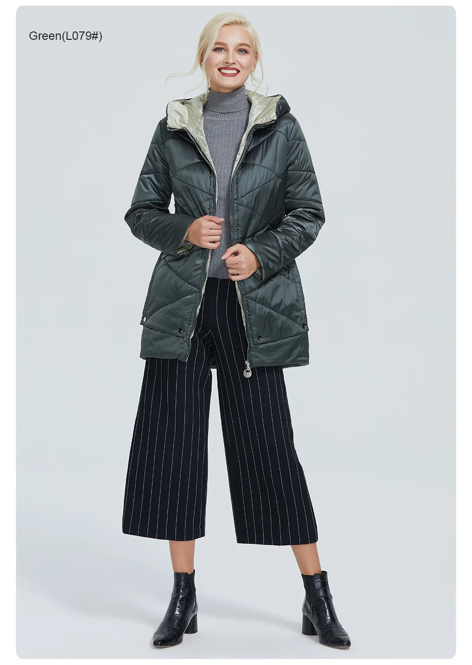 2022 Astrid winter jacket women Contrast color Waterproof fabric with cap design thick cotton clothing warm women parka AM-2090