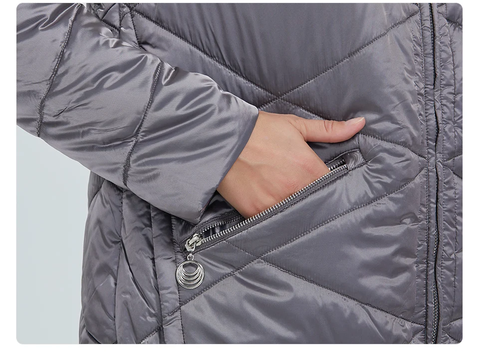 2022 Astrid winter jacket women Contrast color Waterproof fabric with cap design thick cotton clothing warm women parka AM-2090