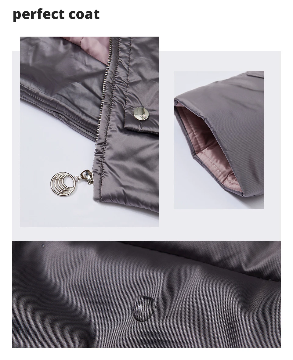 2022 Astrid winter jacket women Contrast color Waterproof fabric with cap design thick cotton clothing warm women parka AM-2090