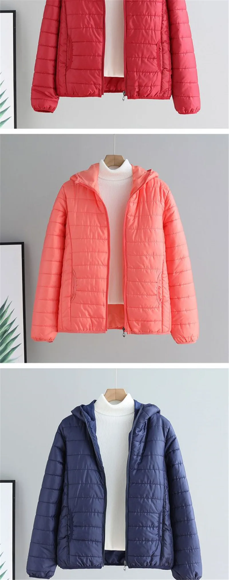 Women's Cotton-padded Light Coat 2025 Autumn Winter New Female Down Cotton Korean Short Jacket Hooded Loose Outcoat For Students