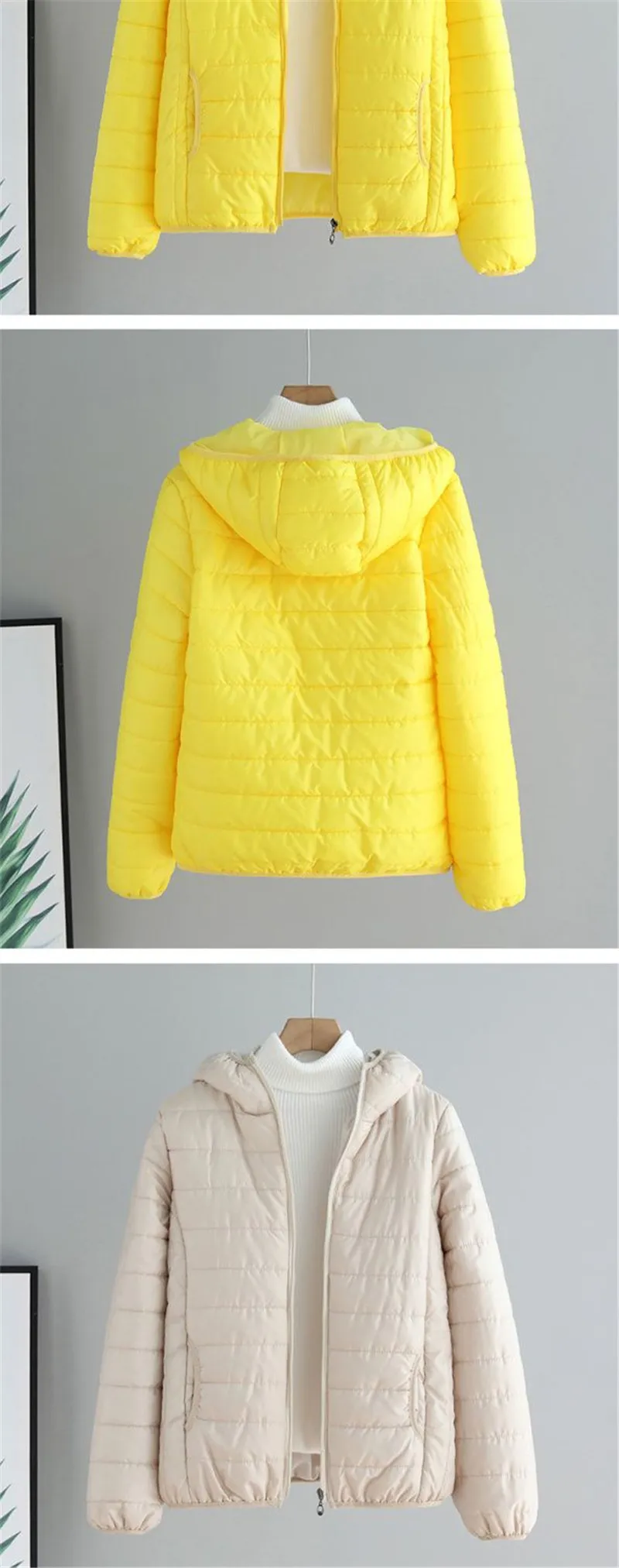 Women's Cotton-padded Light Coat 2025 Autumn Winter New Female Down Cotton Korean Short Jacket Hooded Loose Outcoat For Students