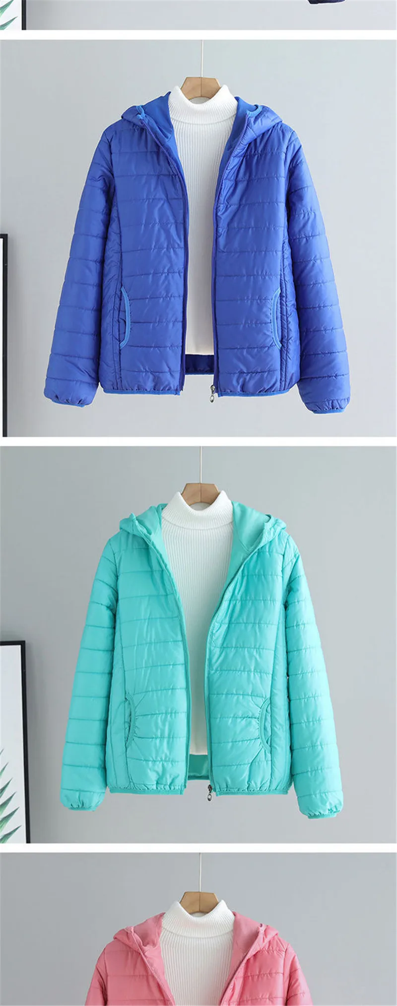 Women's Cotton-padded Light Coat 2025 Autumn Winter New Female Down Cotton Korean Short Jacket Hooded Loose Outcoat For Students