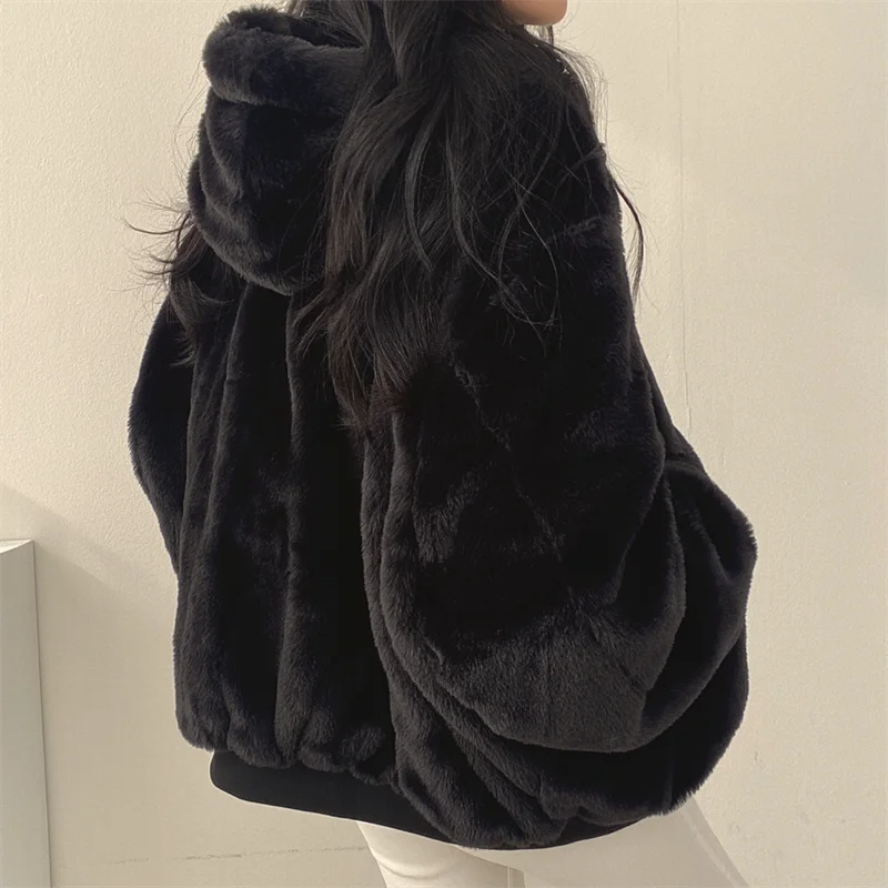 Winter Jacket 2023 New Cashmere Thicken Hooded Short Lamb Wool Cotton Puffer Coat Cotton Women's Snow Wear Chaquetas