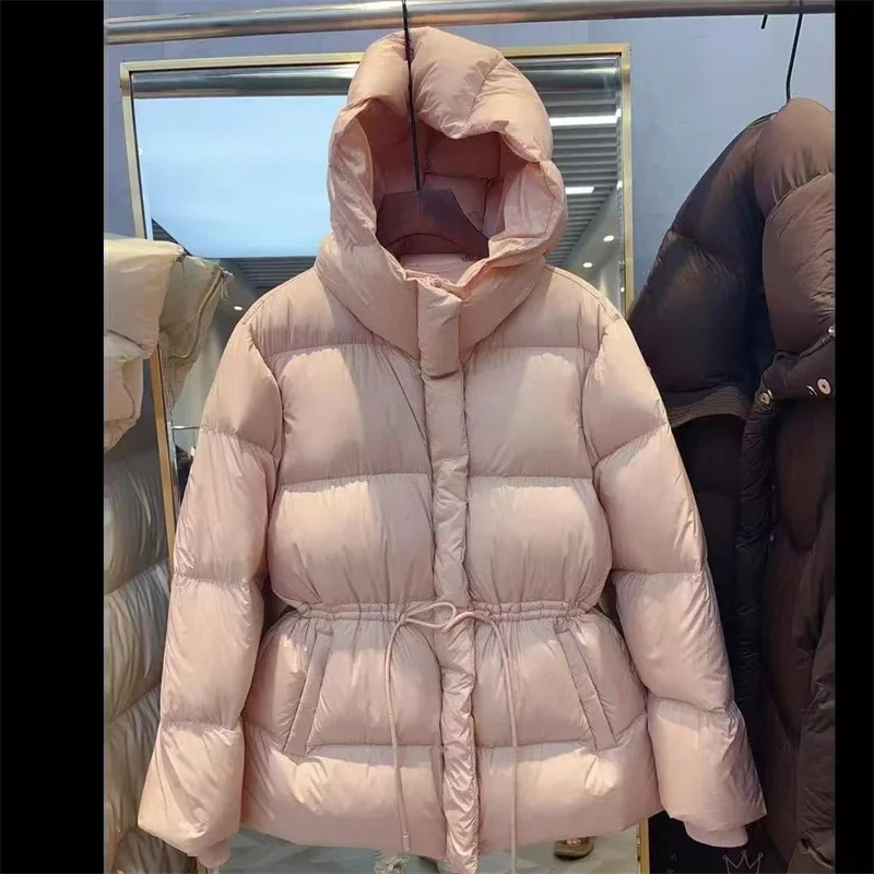 Autumn Winter Fashion Parkas Women Casual Loose Hooded Cardigan Long Sleeved Cotton Padded Jacket Female Parka Outwear Overcoat