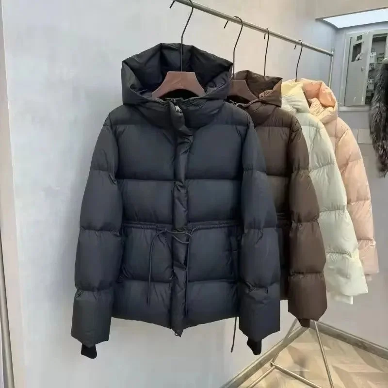 Autumn Winter Fashion Parkas Women Casual Loose Hooded Cardigan Long Sleeved Cotton Padded Jacket Female Parka Outwear Overcoat