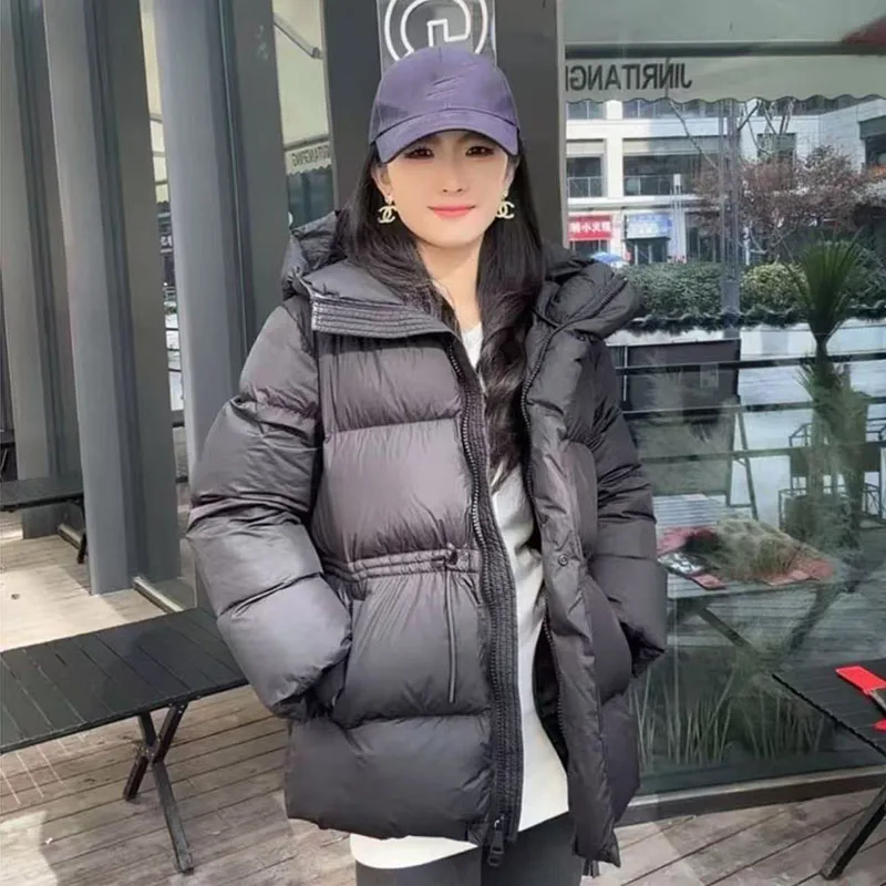 Autumn Winter Fashion Parkas Women Casual Loose Hooded Cardigan Long Sleeved Cotton Padded Jacket Female Parka Outwear Overcoat