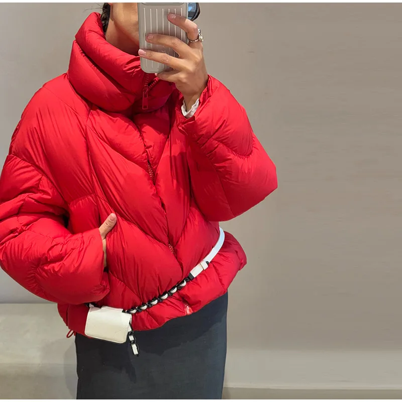 Solid Color Hooded Padded Coats Women Loose Zipper Single-breasted Pockets Thicken Jackets 2026 New Ladies Winter Casual Outwear