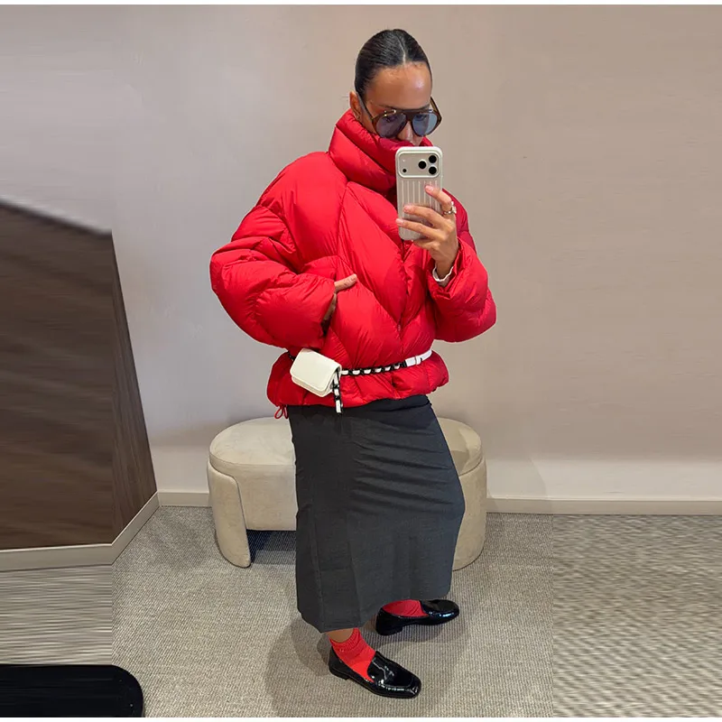 Solid Color Hooded Padded Coats Women Loose Zipper Single-breasted Pockets Thicken Jackets 2026 New Ladies Winter Casual Outwear