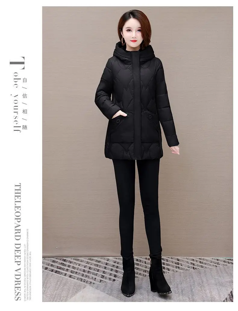 2025 Winter Women Jacket Warm Parkas Female Thicken Coat Cotton Padded Long Hooded Outwear Casual Loose Women Snow Parka Jackets