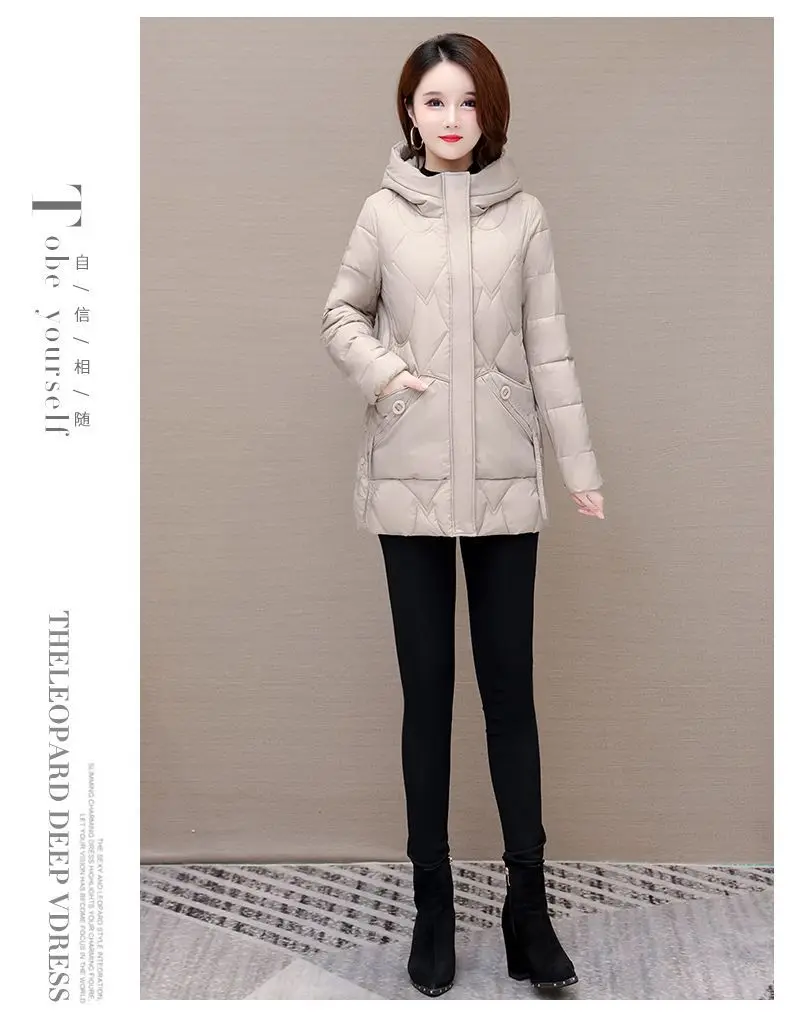 2025 Winter Women Jacket Warm Parkas Female Thicken Coat Cotton Padded Long Hooded Outwear Casual Loose Women Snow Parka Jackets