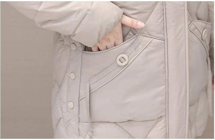 2025 Winter Women Jacket Warm Parkas Female Thicken Coat Cotton Padded Long Hooded Outwear Casual Loose Women Snow Parka Jackets