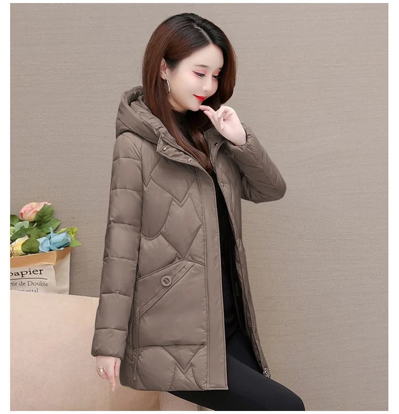 2025 Winter Women Jacket Warm Parkas Female Thicken Coat Cotton Padded Long Hooded Outwear Casual Loose Women Snow Parka Jackets
