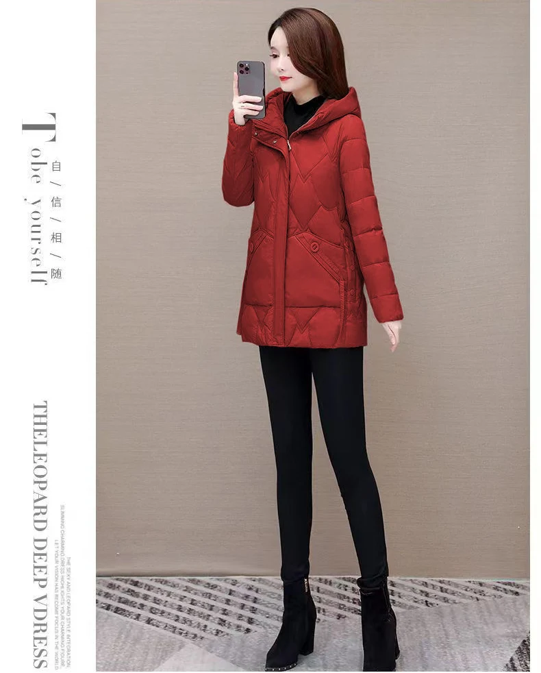 2025 Winter Women Jacket Warm Parkas Female Thicken Coat Cotton Padded Long Hooded Outwear Casual Loose Women Snow Parka Jackets