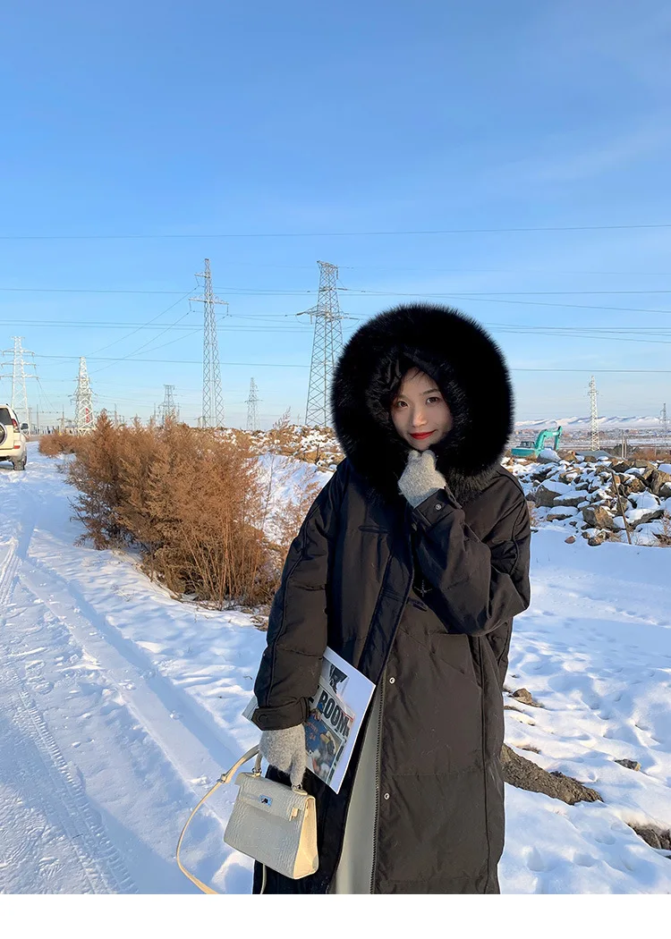 Parkas Women Knee Length Coats Hooded Zipper Jackets Full Sleeve Thick Warm Y2k Streetwear Jacket Work Coat Autumn Winter 2026