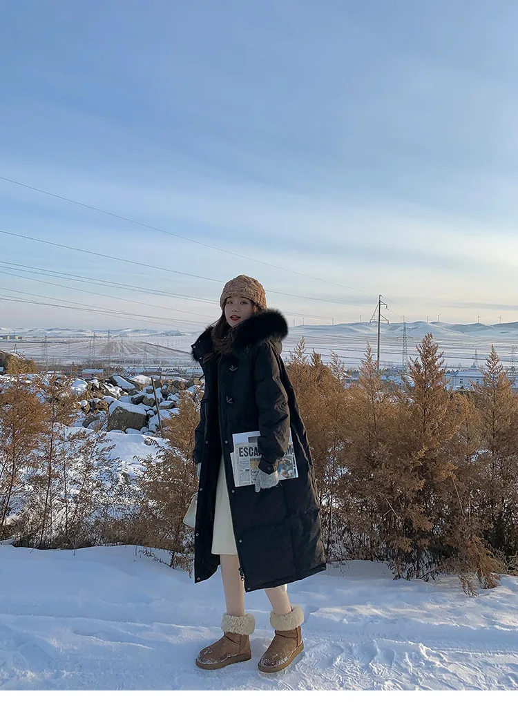 Parkas Women Knee Length Coats Hooded Zipper Jackets Full Sleeve Thick Warm Y2k Streetwear Jacket Work Coat Autumn Winter 2026