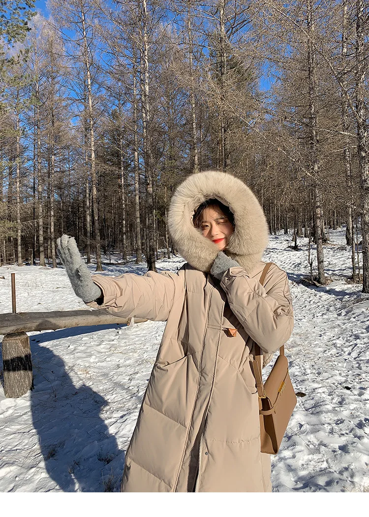 Parkas Women Knee Length Coats Hooded Zipper Jackets Full Sleeve Thick Warm Y2k Streetwear Jacket Work Coat Autumn Winter 2026
