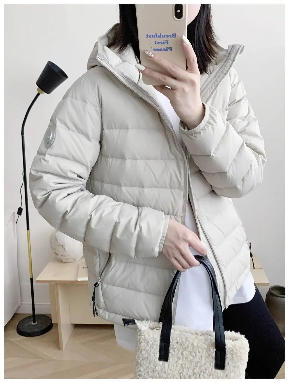 Winter 2026 New Hooded Warm Cotton Padded Coat Female Thin Down Jacket Women Parkas Fashion Simple Outwear Temperament Overwear