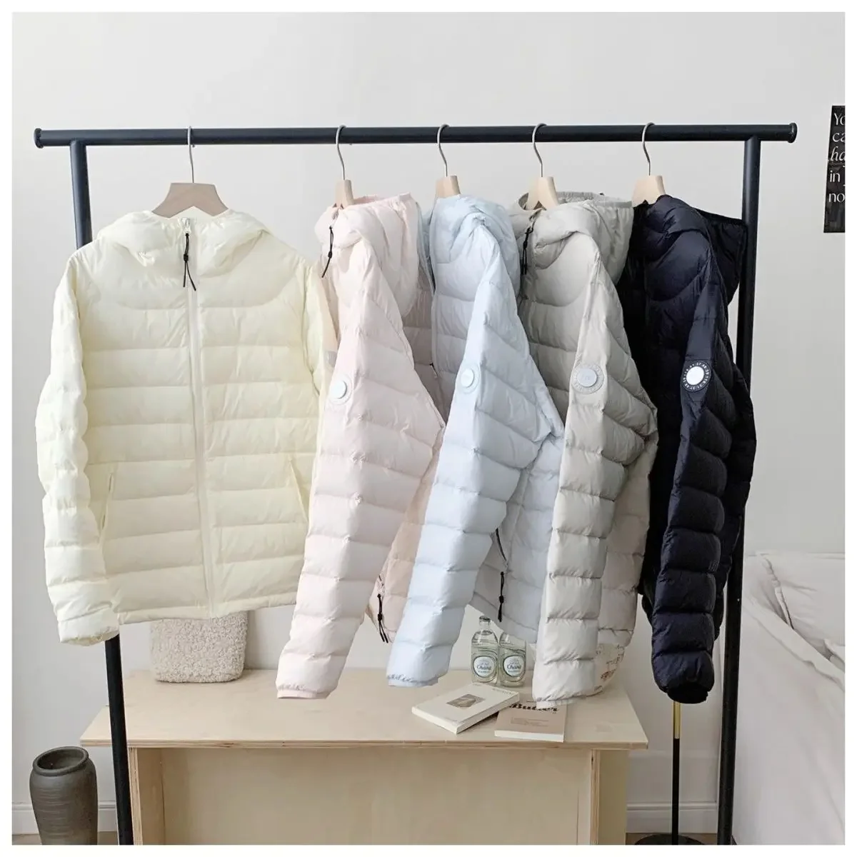 Winter 2026 New Hooded Warm Cotton Padded Coat Female Thin Down Jacket Women Parkas Fashion Simple Outwear Temperament Overwear