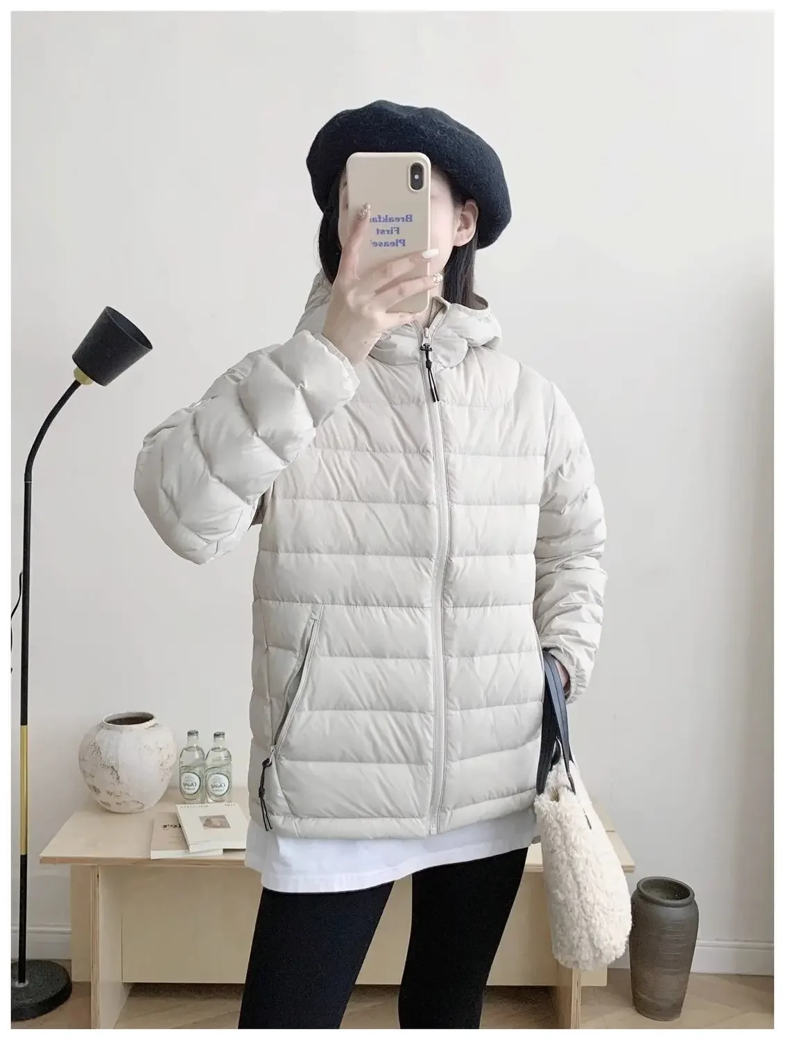 Winter 2026 New Hooded Warm Cotton Padded Coat Female Thin Down Jacket Women Parkas Fashion Simple Outwear Temperament Overwear