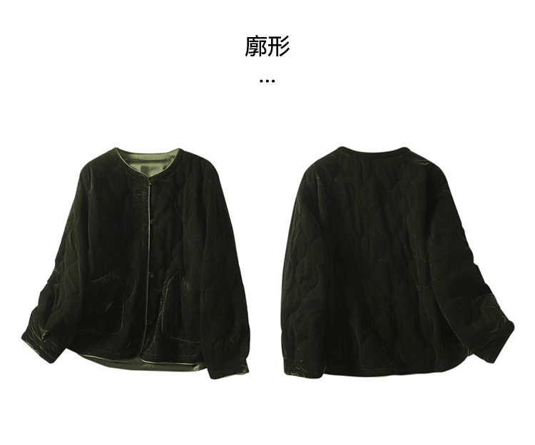 THHONE Autumn Winter Parkas for Women Jackets Vintage Basics Women's Clothing Casual Padded Korean Style Loose Coats Outerwear