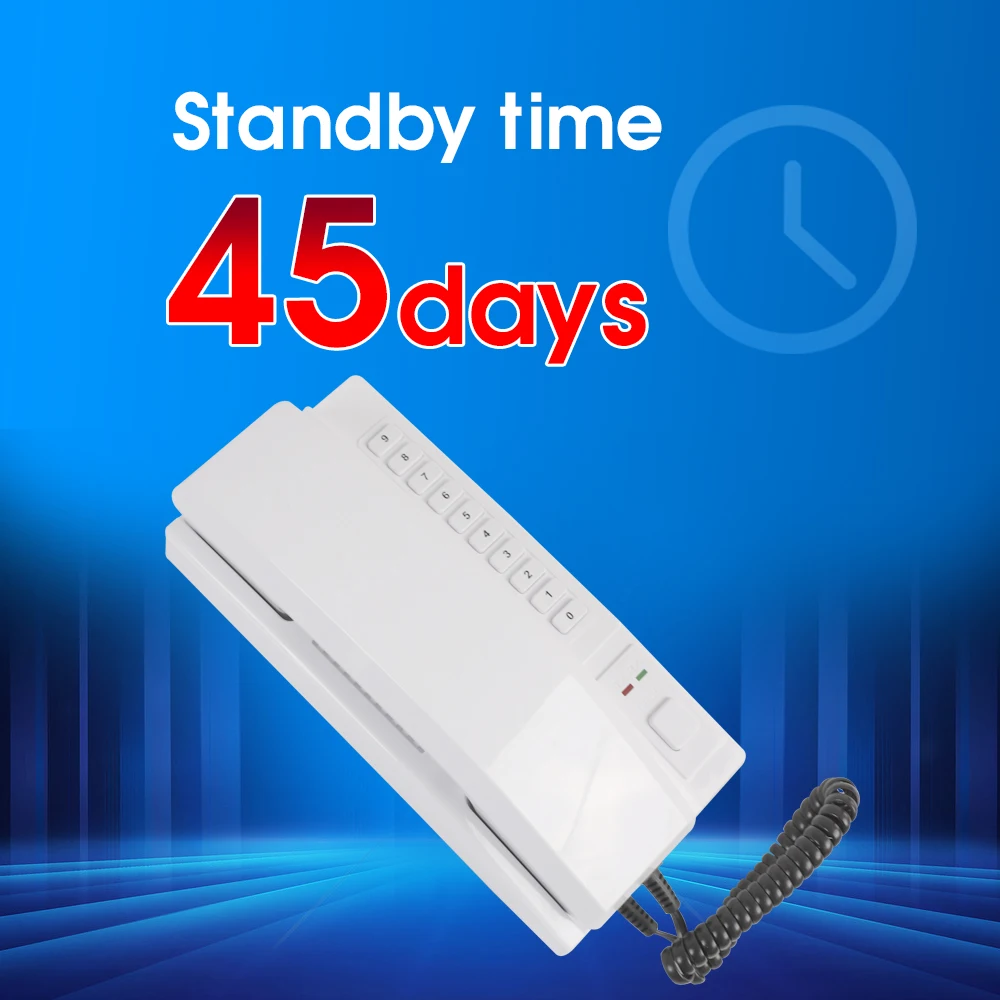 1KM Wireless Intercom System Two Way Telephone Intercom 433MHz Expandable Handsets Interphone for Home Office Warehouse Hotel