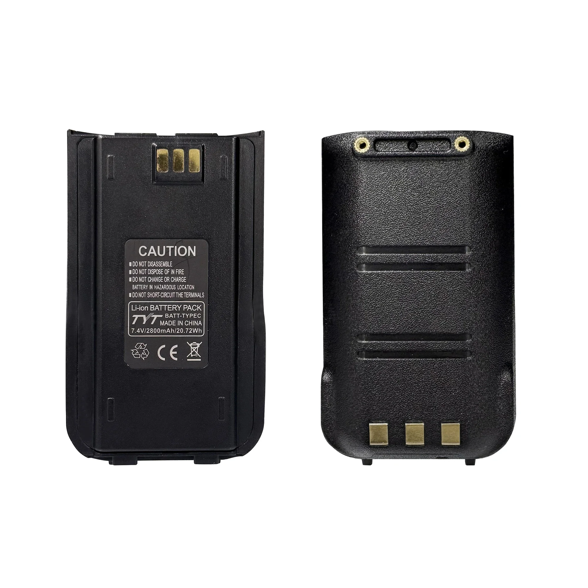 TYT MD-UV380 Li-ion Battery MD-446 Thickened Battery Original 2800mAh Type-C Charging Compatible with MD-380 DP-290 RT3S Radios