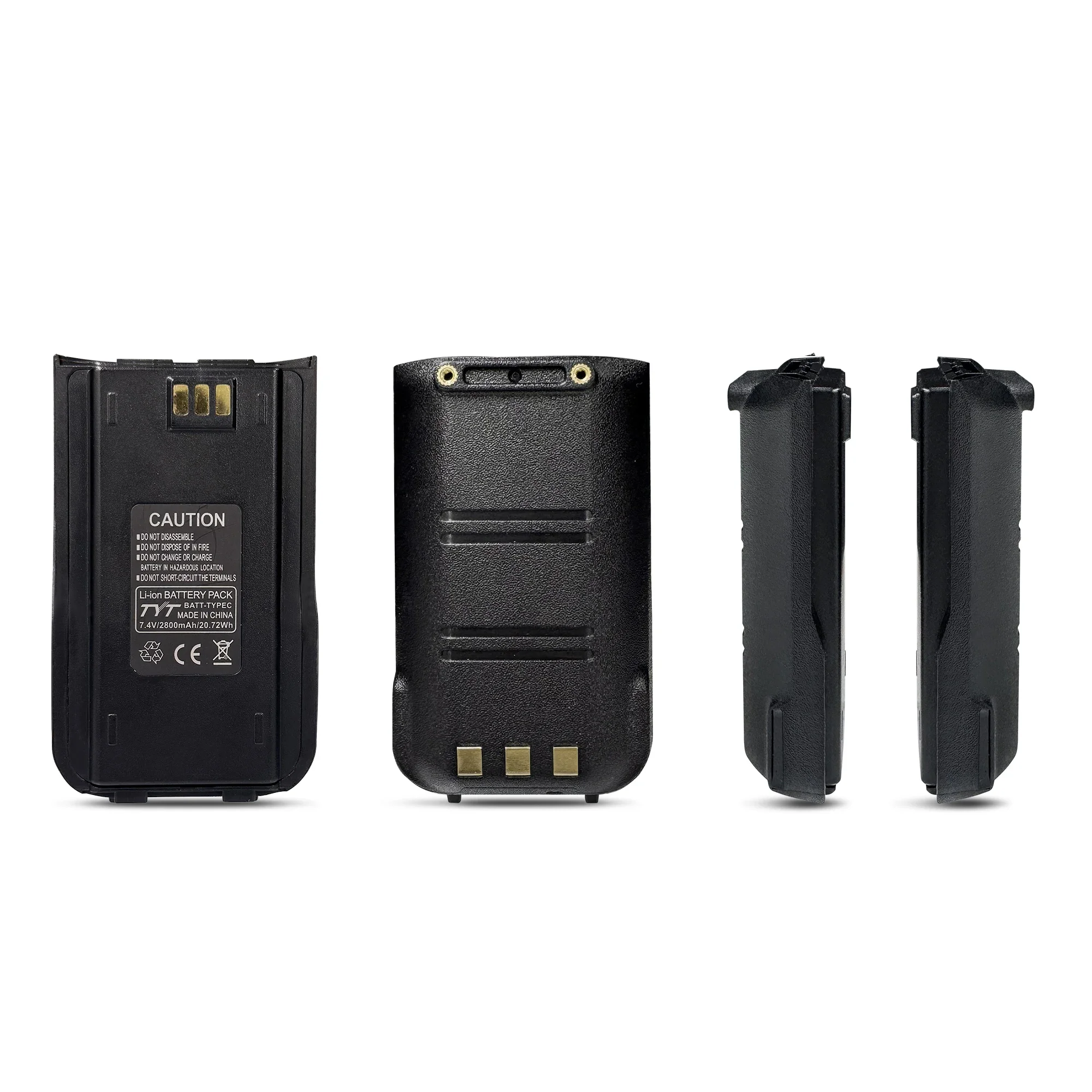TYT MD-UV380 Li-ion Battery MD-446 Thickened Battery Original 2800mAh Type-C Charging Compatible with MD-380 DP-290 RT3S Radios