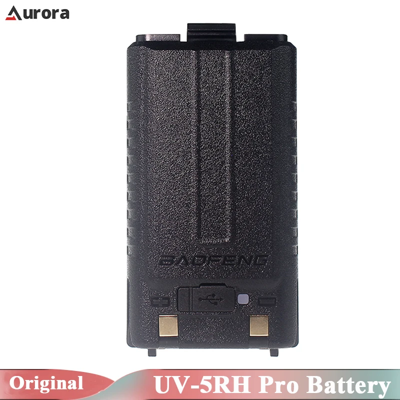 Baofeng UV-5RH Pro Walkie Talkie Battery Type-C Charging Original BL-5RH Rechargable Battery DC7.4V UV-5RM UV-K5 Plus K5 Pro Max