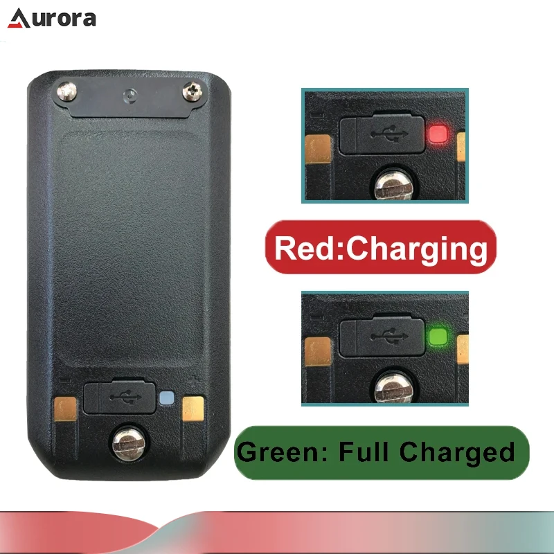 Baofeng UV-21 Pro V2 Li-ion Battery Original High Capacity DC 8.4V Typc-C Charging UV21 Pro Two Way Radio Batteries Replacements