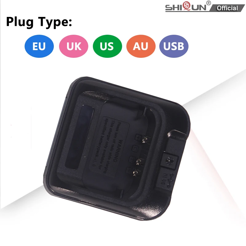Deck Charger Baofeng DM-1701 Walkie Talkie Battery Charger EU/US/USB/AU Plug For TYT MD-760 MD760 Ham Two Way Radio Accessories