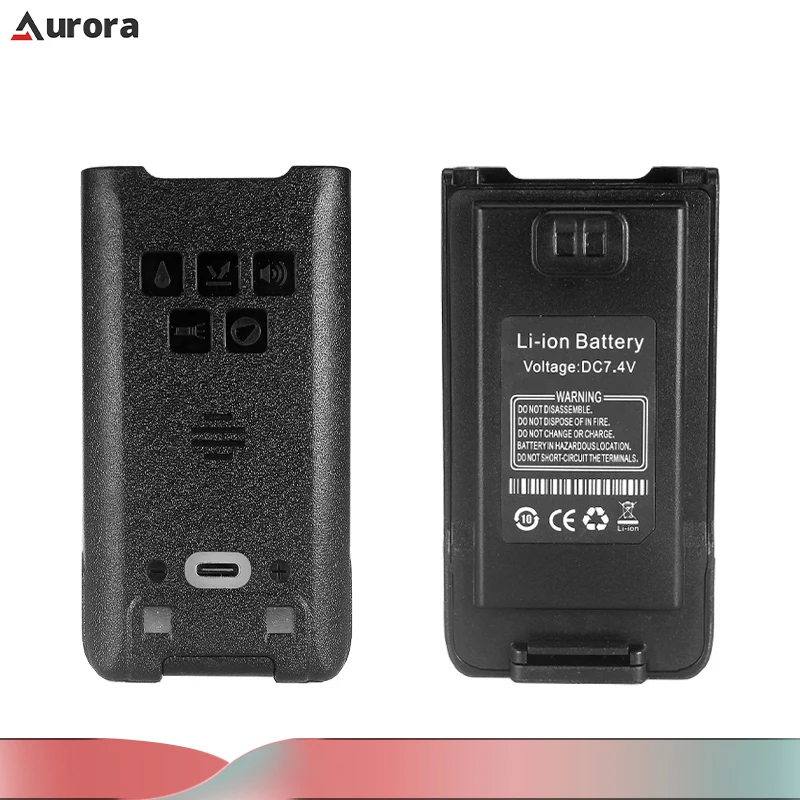 Baofeng UV-9R Pro Li-ion Battery 2800/4800mAh UV-9R Plus Enlarge Li-ion Batteries Type-C Charging BL-9 GMRS-9R Radio Replacement