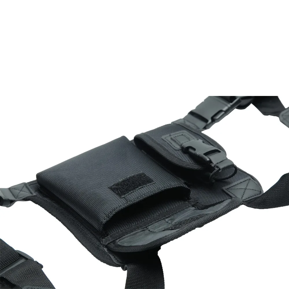 Nylon Two Way Radio Pouch Chest Front Pack Pocket Walkie Talkie Harness Vest Bag Holder Carry Case for Baofeng UV-5R UV-82 Radio