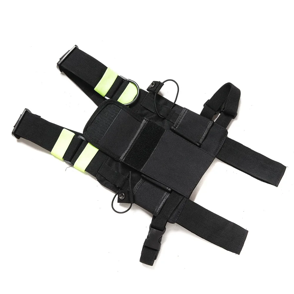 Nylon Two Way Radio Pouch Chest Front Pack Pocket Walkie Talkie Harness Vest Bag Holder Carry Case for Baofeng UV-5R UV-82 Radio