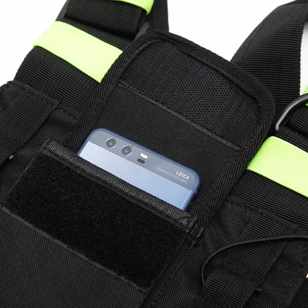 Nylon Two Way Radio Pouch Chest Front Pack Pocket Walkie Talkie Harness Vest Bag Holder Carry Case for Baofeng UV-5R UV-82 Radio