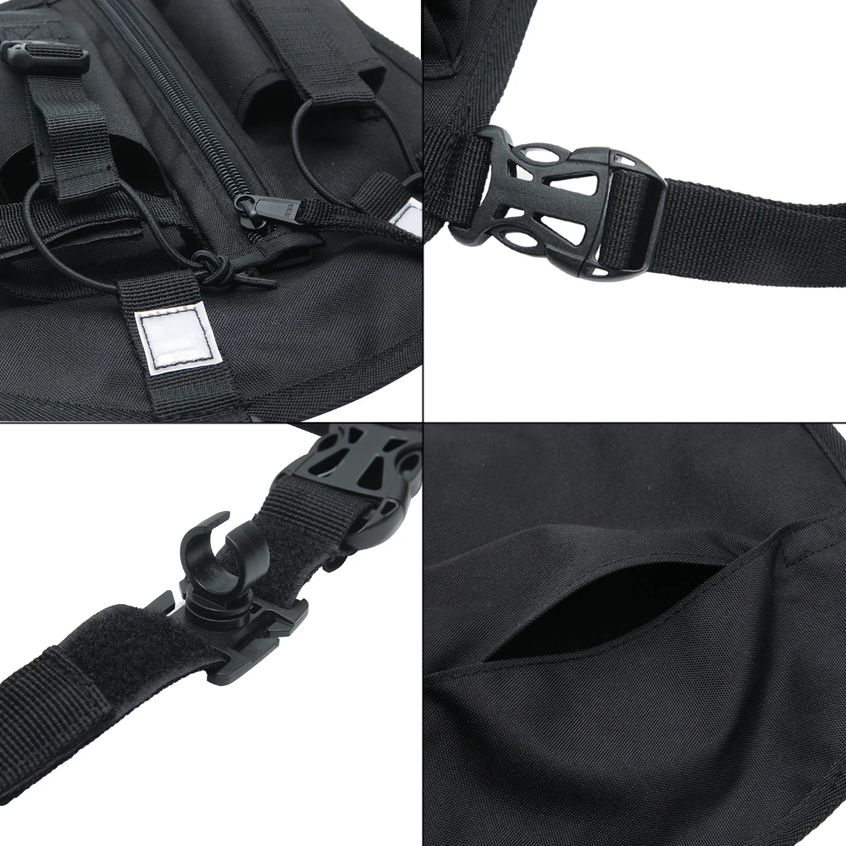 Nylon Two Way Radio Pouch Chest Front Pack Pocket Walkie Talkie Harness Vest Bag Holder Carry Case for Baofeng UV-5R UV-82 Radio