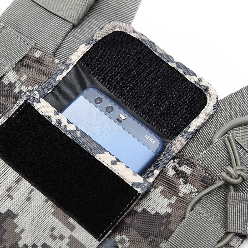 Nylon Two Way Radio Pouch Chest Front Pack Pocket Walkie Talkie Harness Vest Bag Holder Carry Case for Baofeng UV-5R UV-82 Radio