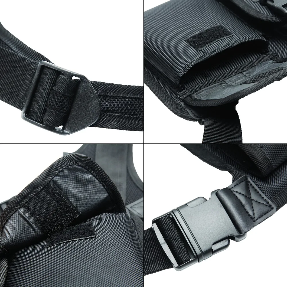 Nylon Two Way Radio Pouch Chest Front Pack Pocket Walkie Talkie Harness Vest Bag Holder Carry Case for Baofeng UV-5R UV-82 Radio