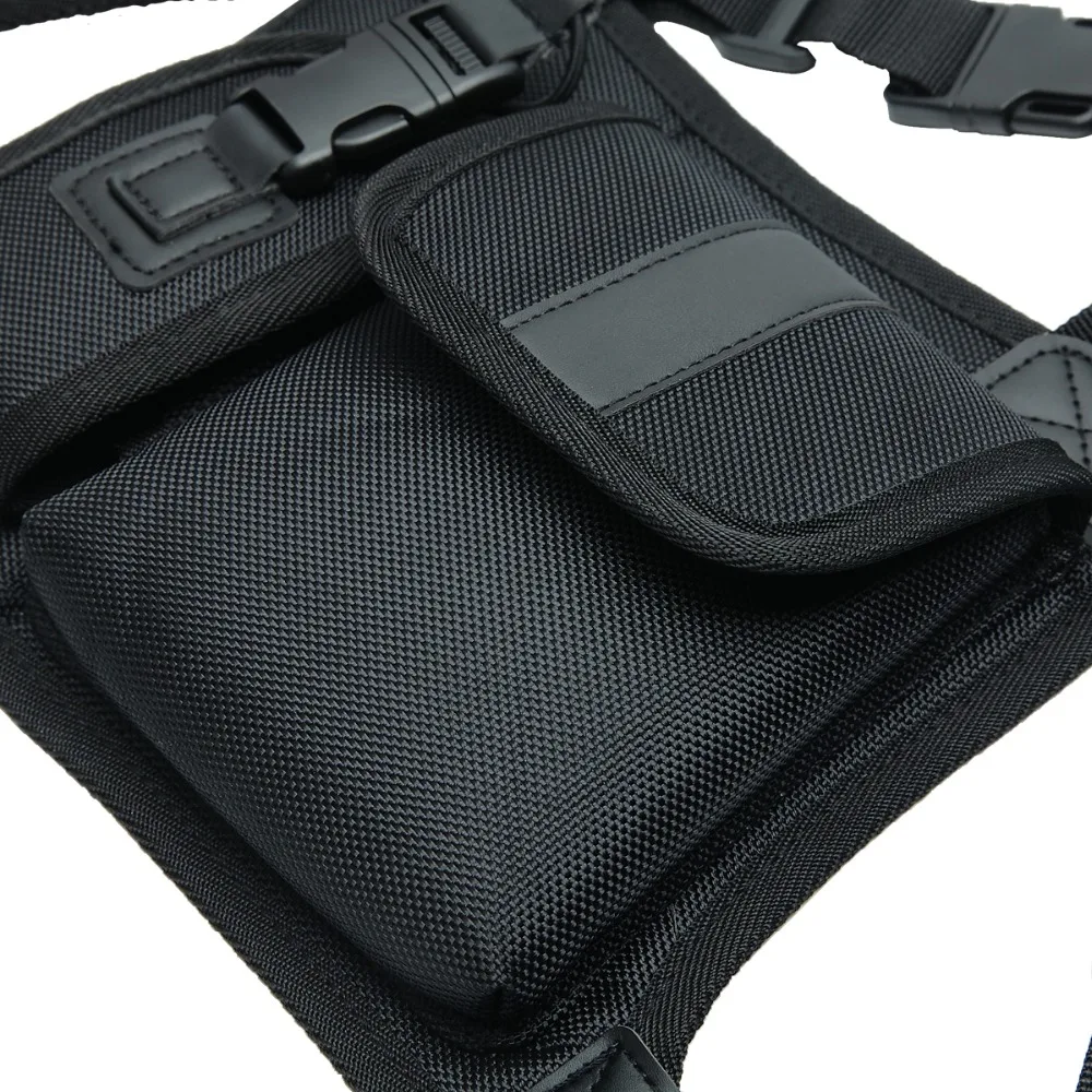Nylon Two Way Radio Pouch Chest Front Pack Pocket Walkie Talkie Harness Vest Bag Holder Carry Case for Baofeng UV-5R UV-82 Radio