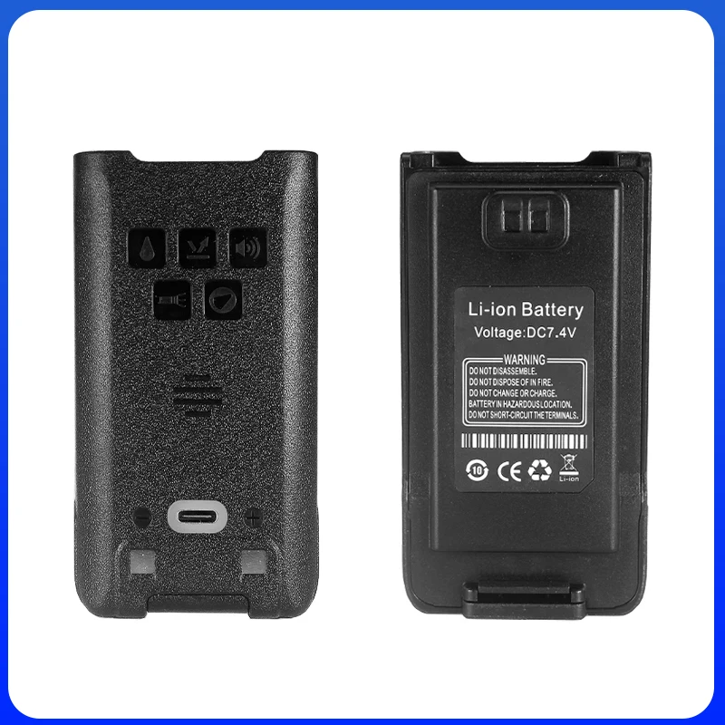 Baofeng UV-9R Pro V2 Battery 2800/4800mAh UV9R Plus Enlarge Li-ion Battery Type-C Charging BL-9 For UV9R Pro GMRS-9R UV-9G Radio