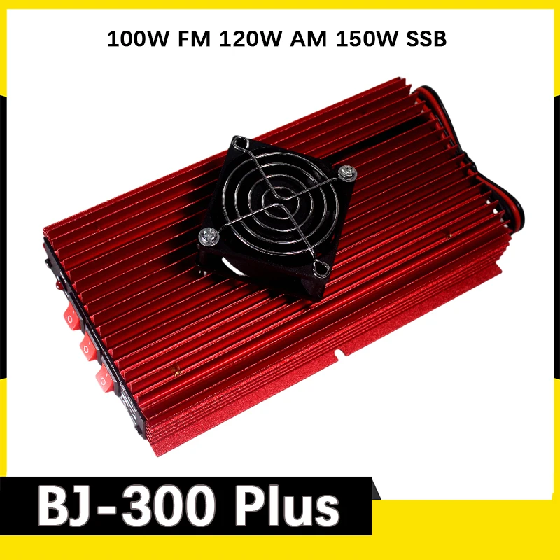 Baojie BJ-300 Plus Power Amplifier 100W FM 120W AM 150W SSB 3-30MHZ Mini-size and High Power CB Radios Walkie Talkie Amplifiers