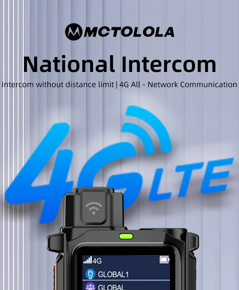 MOTOLOLA Equipped(Lifetime Free) 4G SIM Card Wireless Network Long-Distance 8000 Kilometers outdoor camping two-way wireless rad
