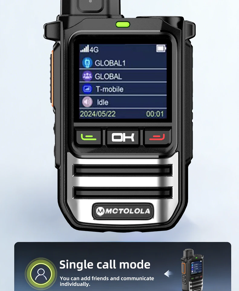 MOTOLOLA Equipped(Lifetime Free) 4G SIM Card Wireless Network Long-Distance 8000 Kilometers outdoor camping two-way wireless rad