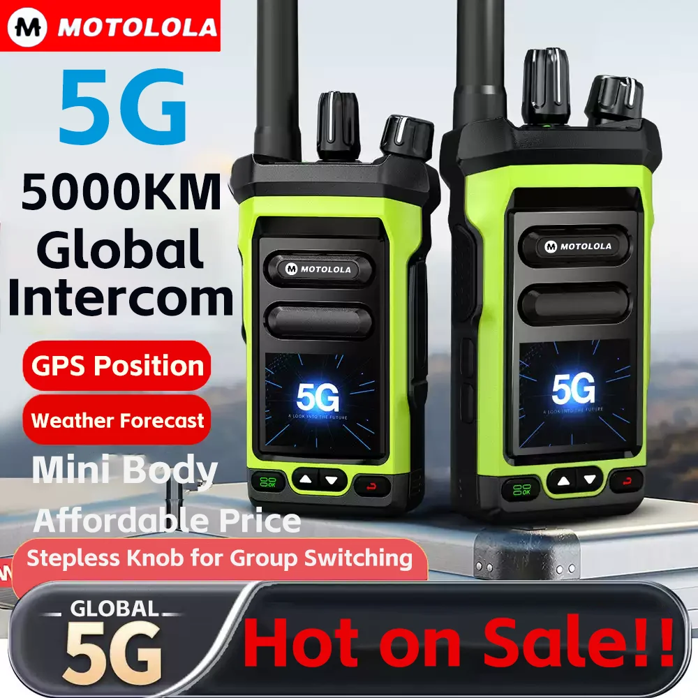 4G LTE Mini Android Walkie Talkie PTT Long Range 5000Km Intercom Sim Card Compatible POC-Global Radio