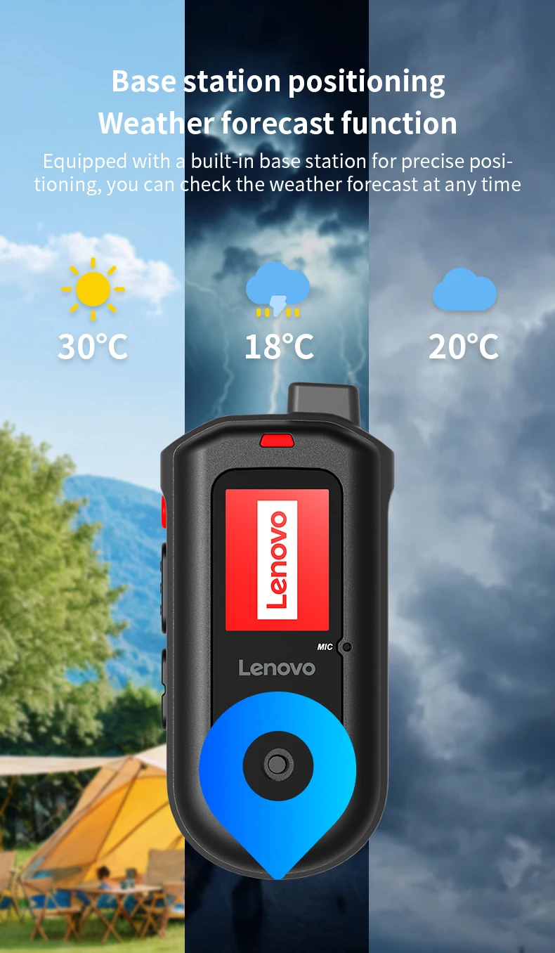 Lenovo (MINI RADIO SIM Lifetime Free)Global 4G POC walkie talkie, 5000 KM remote walkie talkie, global police civilian fleet