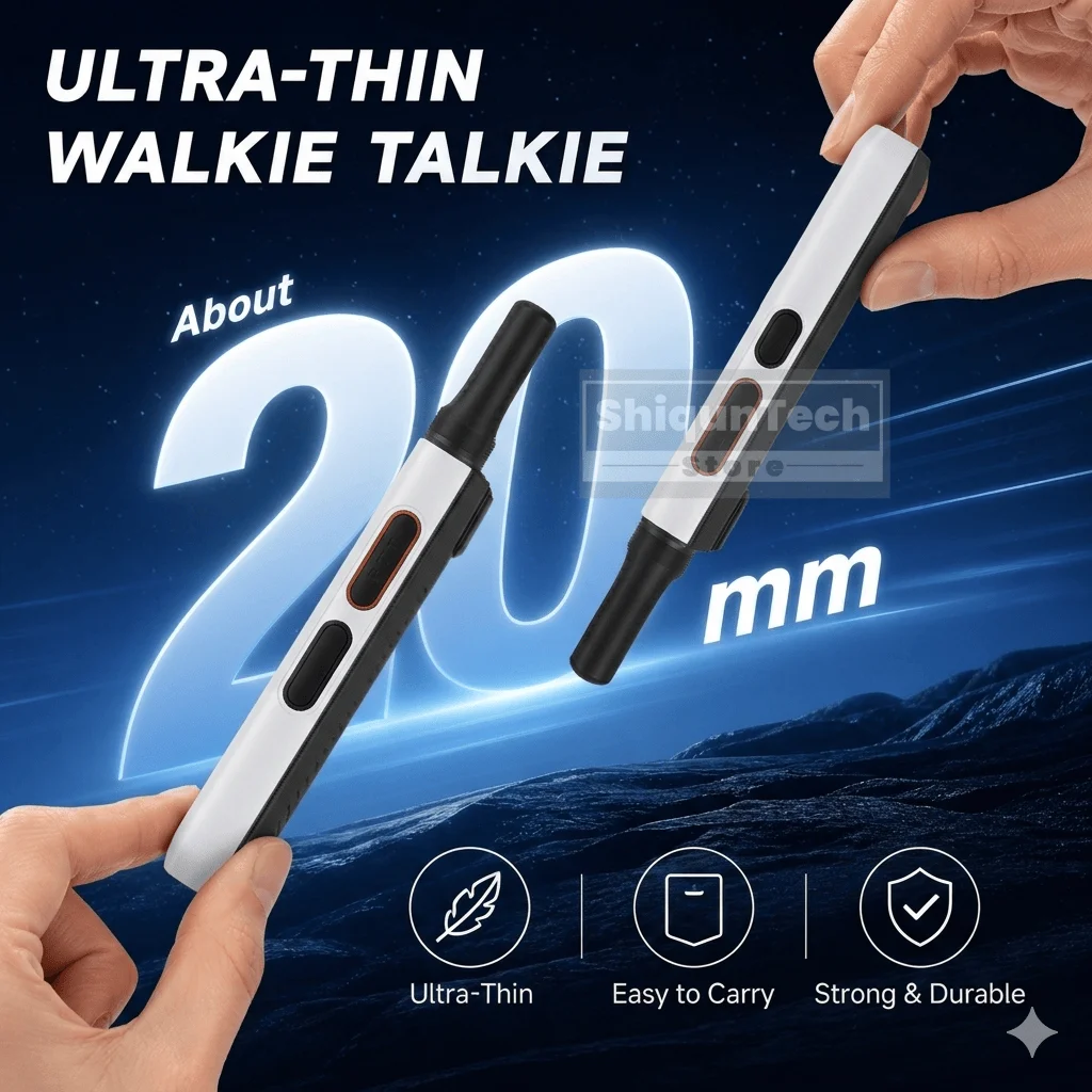 ALERVITES AT1 Global PoC Radio Baofeng Walkie Talkie 4G LTE SIM Card Lifetime Free APP Setting Unlimited Distance USB-C Charging