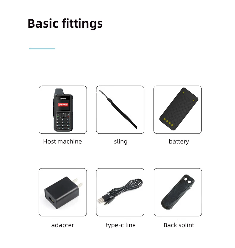 Lenovo CL-688 4G POC Loud Horn Handheld Two-Way Walkie 5000km Range IPx4 Water Resistance