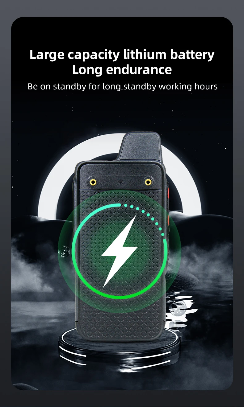Lenovo CL-688 4G POC Loud Horn Handheld Two-Way Walkie 5000km Range IPx4 Water Resistance