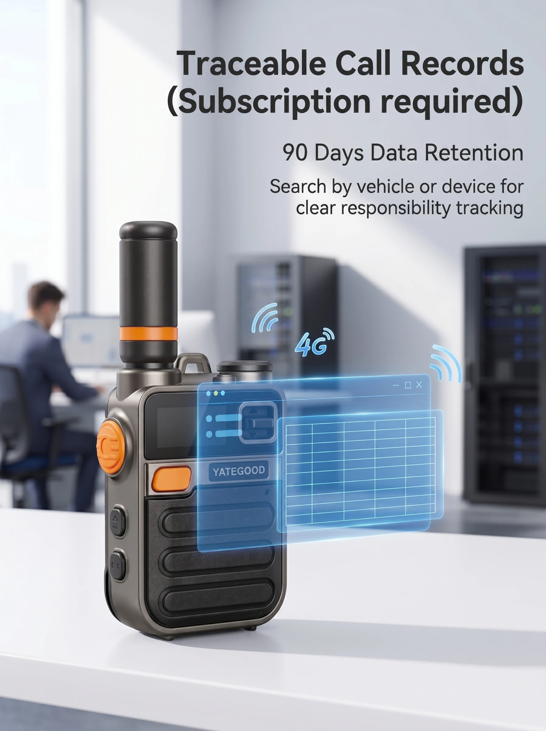 Portable Poc Radio 3G 4G Network 5000KM Walkie Talkie 100KM XIN-POC Handheld